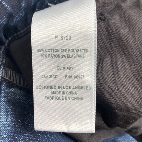 Sam Edelman The Stiletto High Rise Crop Dark Wash Jeans - Picture 7 of 9